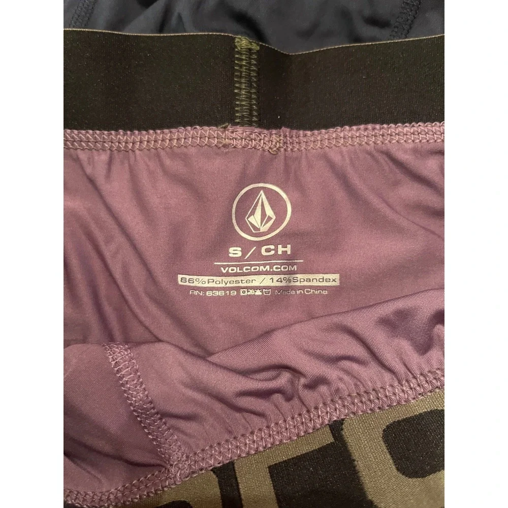 Volcom 3 Pack Men's Boxer Briefs Size Small 28-30‎ Purple Blue Green NWOT